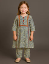 Olive Petal 2-Piece Kurta Set