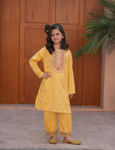 Marigold Sunshine Khadar 2 Pcs Set