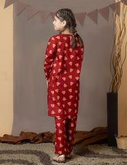 Maroon Heritage 2 Pcs Set