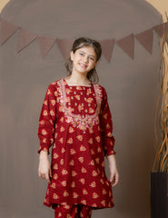 Maroon Heritage 2 Pcs Set