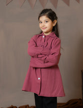 Deep Rose Belle wool Top