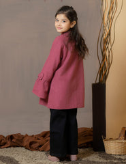 Deep Rose Belle wool Top