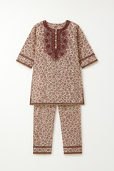 Vintage Rose 2-Piece Kurta Set