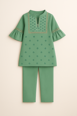 Olive Grace 2- Piece Kurta Set