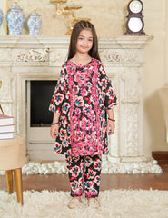 Midnight Bloom Cotton Lawn Suit