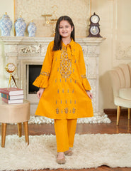 Golden Glow Cotton Lawn Suit