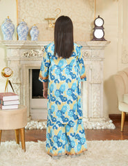 Sky Blossom Cotton Lawn Suit