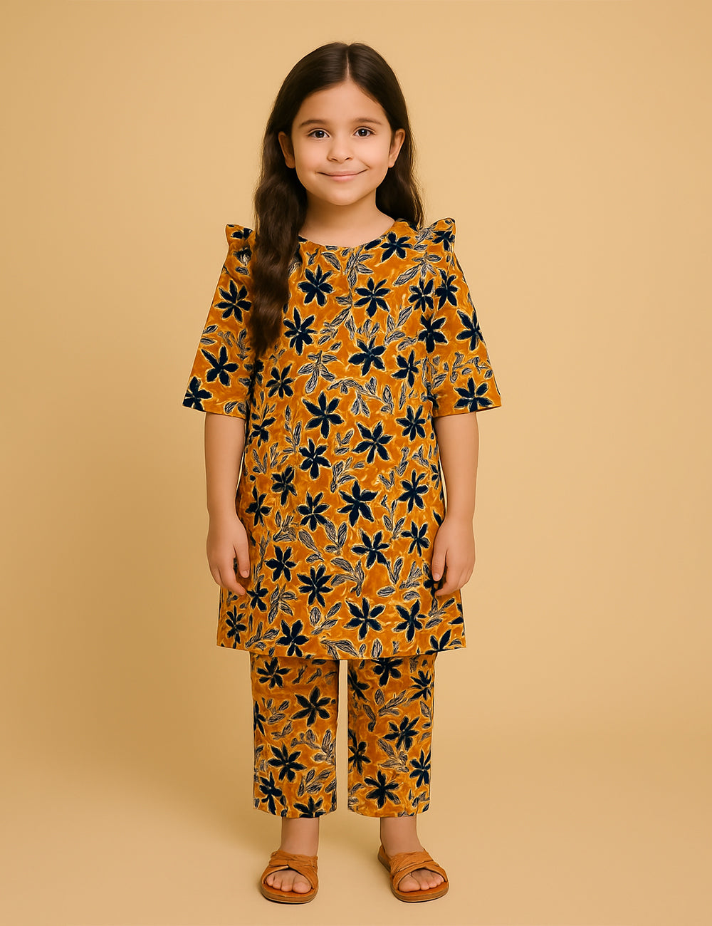 Marigold Bloom 2-Piece Kurta Set