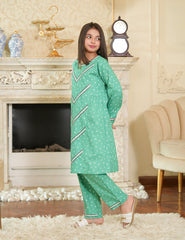 Mint Elegance Cotton Lawn Suit