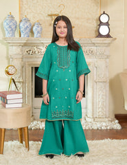 Emerald Grace Cotton Lawn Suit