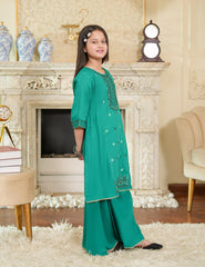 Emerald Grace Cotton Lawn Suit