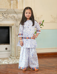 Ivory Bloom Cotton Lawn Suit