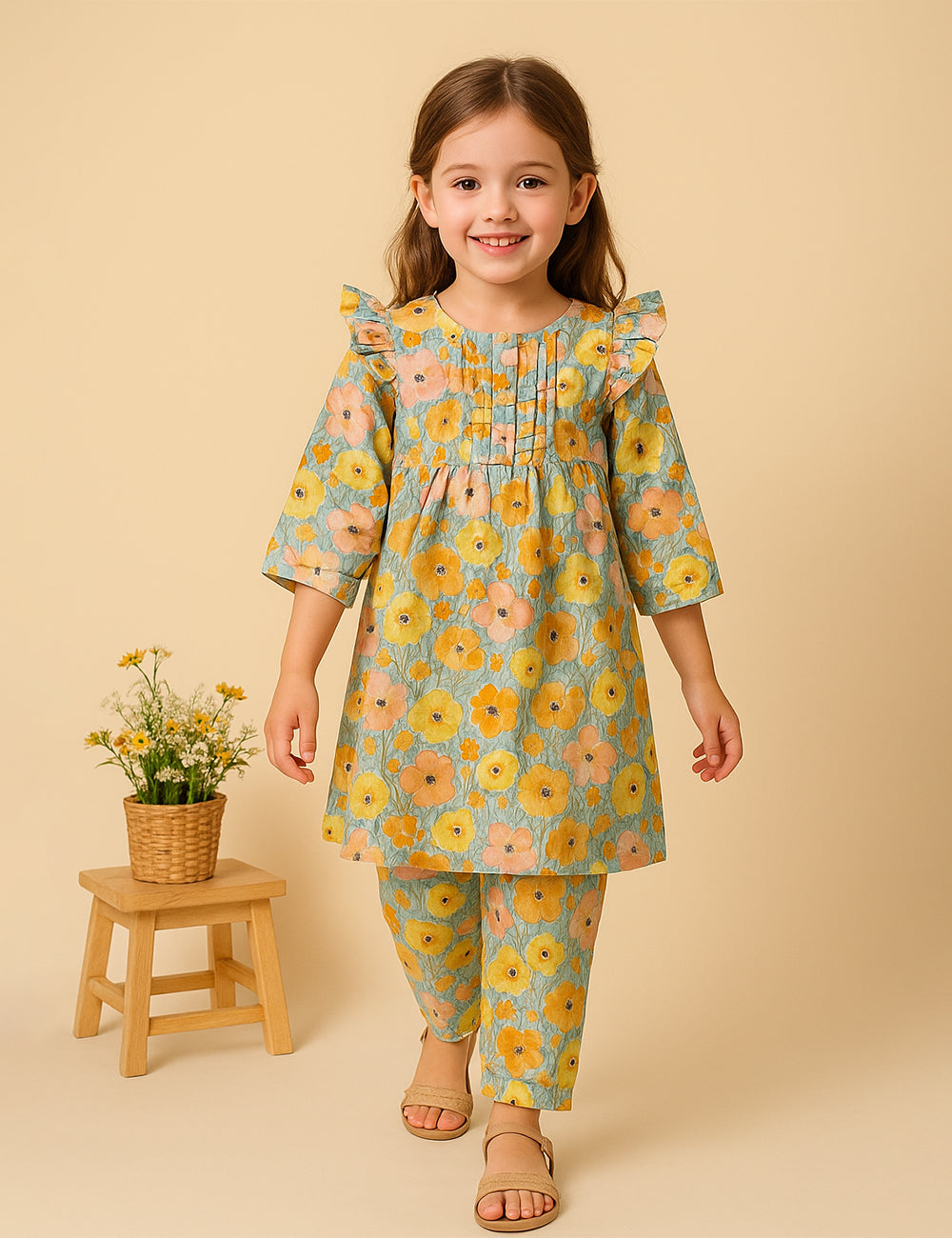 Daisy Daydream 2-Piece Kurta Set