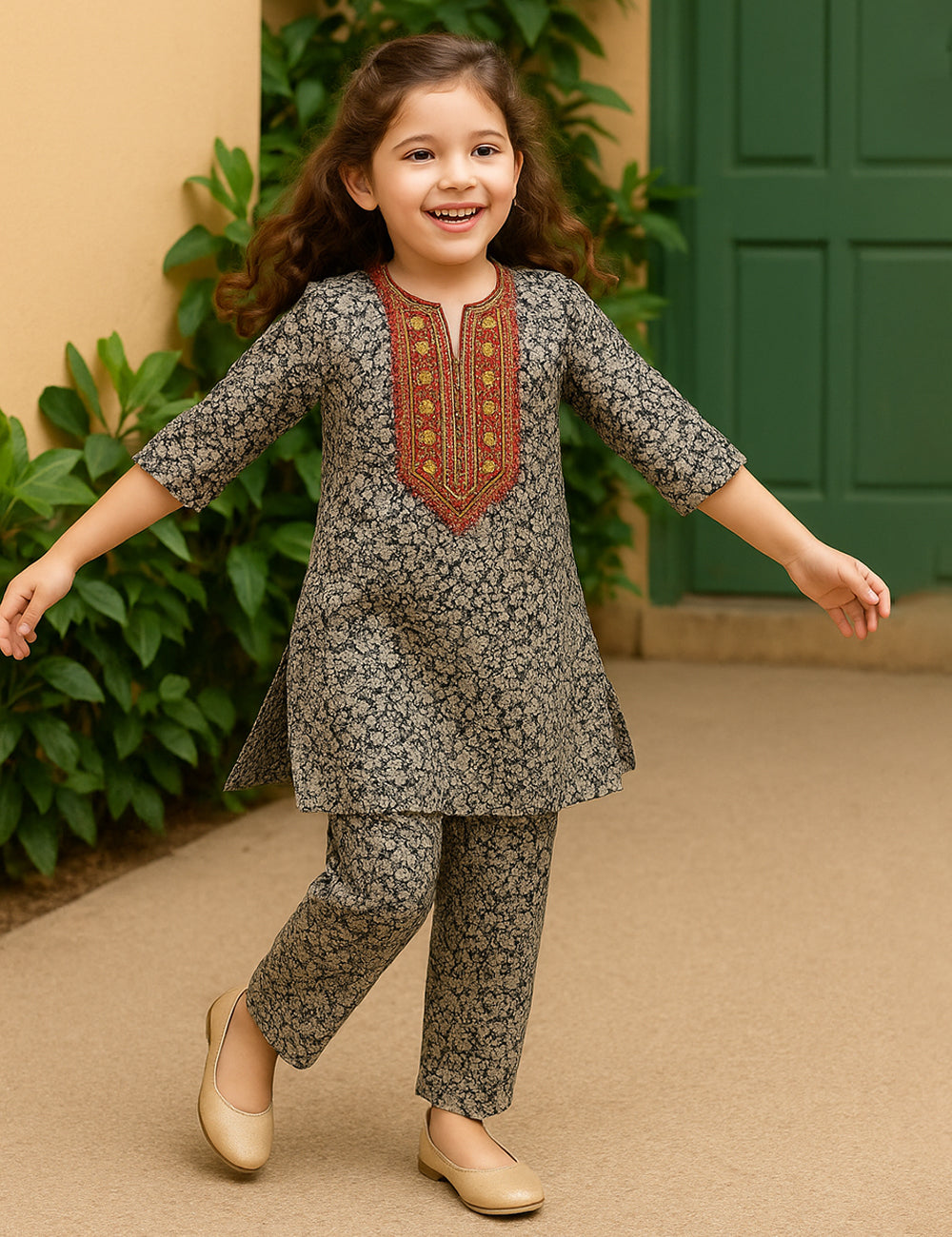 Grey Garden 2-Piece Kurta Set
