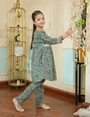 Forest Blossom Cotton Lawn Suit