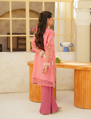 Peach Blossom Silk & Organza 3 Pcs