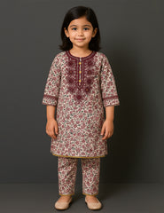 Vintage Rose 2-Piece Kurta Set