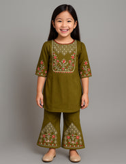 Mystic Olive 2-Piece Kurta Set