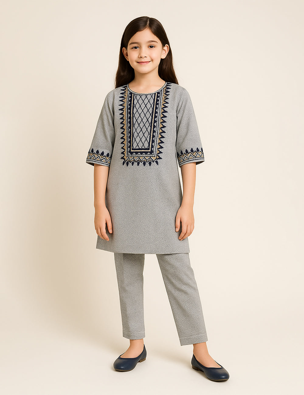 Silver Mist 2-Piece Kurta Set