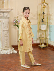 Golden Mist Embroidered Lawn Suit