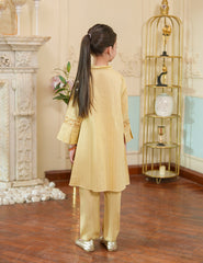 Golden Mist Embroidered Lawn Suit