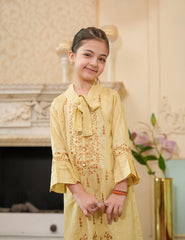Golden Mist Embroidered Lawn Suit