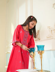 Crimson Grace Embroidered Lawn Suit