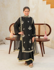 Midnight Empress Silk & Organza 4 Pcs