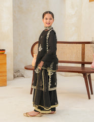 Midnight Empress Silk & Organza 4 Pcs