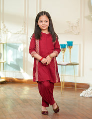 Ruby Charm Embroidered Lawn Suit