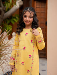 Sunlit Petal Khadar 2 Pcs Set