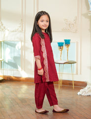 Ruby Charm Embroidered Lawn Suit