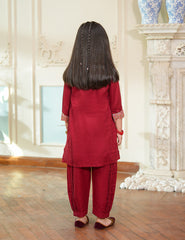 Ruby Charm Embroidered Lawn Suit