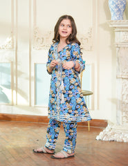 Midnight Bloom Printed Lawn Suit