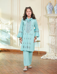 Mint Serenity Embroidered Lawn Suit