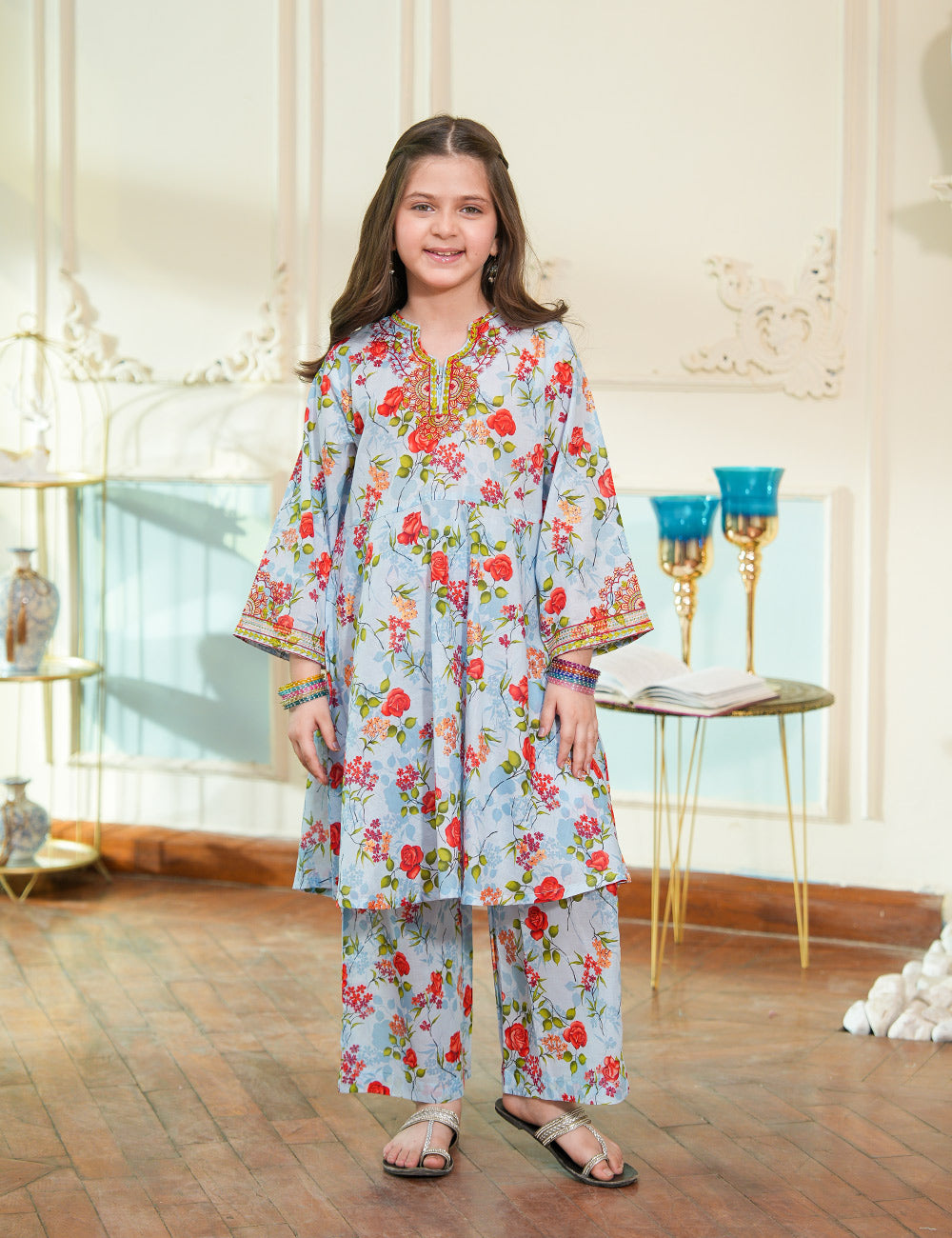 Blossom Breeze Floral Lawn Suit