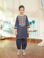 Midnight Charm Embroidered Lawn Suit