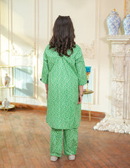 Emerald Bloom Printed Lawn Suit