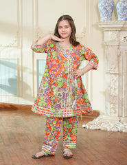 Sunset Garden Printed Lawn Suit