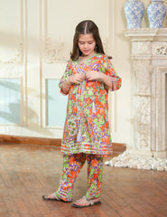 Sunset Garden Printed Lawn Suit