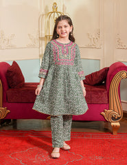 Olive Garden Embroidered Lawn Suit