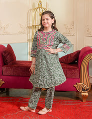 Olive Garden Embroidered Lawn Suit
