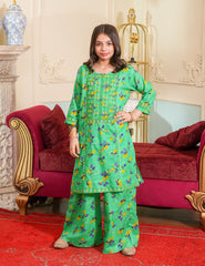 Verdant Blossom Embroidered Lawn Suit