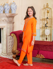 Sunset Glow Cotton Lawn Suit