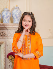 Sunset Glow Cotton Lawn Suit