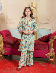 Mint Garden Printed Lawn Suit