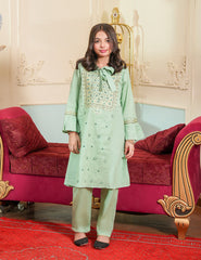 Mint Elegance Cotton Lawn Suit