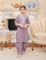 Lavender Grace Cotton Lawn Suit
