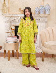 Sunshine Blossom Cotton Lawn Suit