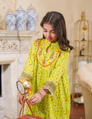 Sunshine Blossom Cotton Lawn Suit